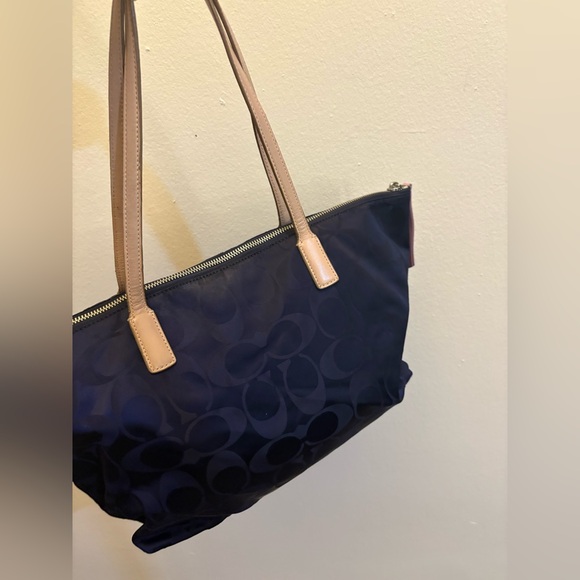 Coach Pink and Navy Crossbody Bag - Picture 1 of 8